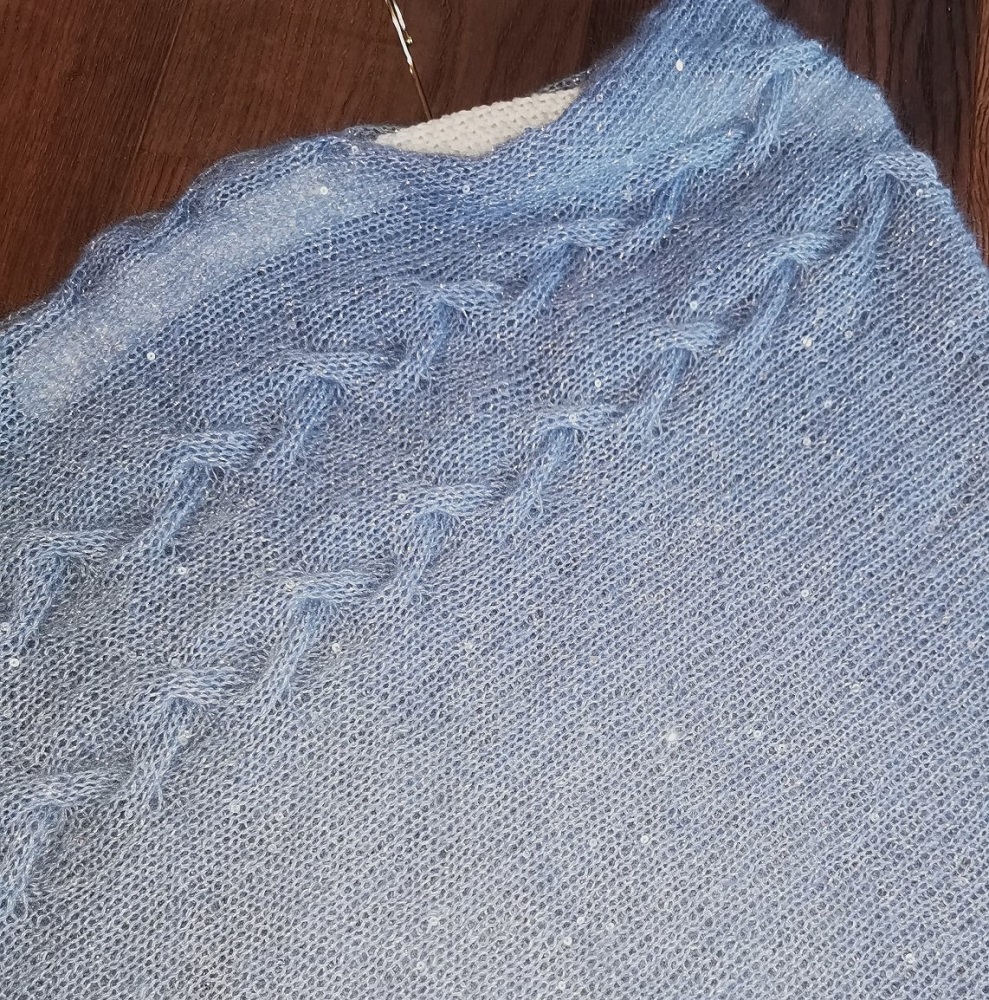 Sommer Poncho Mohair-Fancy – Bild 9